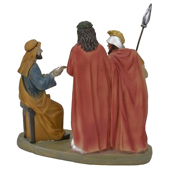 Escena del juicio a Jesús, figuras pascuales de 13 cm.
