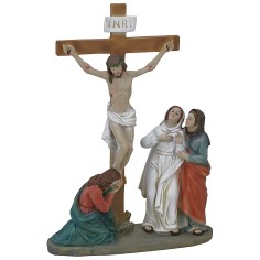 Scena Crocifissione cm 13 Statue Pasquali Mondo Presepi