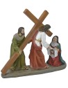 Scena salita sul Monte Calvario cm 13 Statue Pasquali Mondo