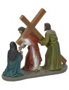 Scena salita sul Monte Calvario cm 13 Statue Pasquali