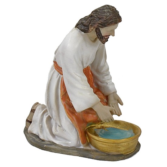 Lavanda dei piedi cm 13 Statue Pasquali Mondo Presepi
