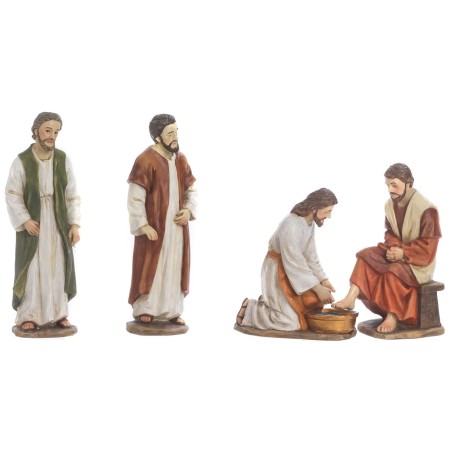 Lavanda dei piedi cm 13 Statue Pasquali Mondo Presepi