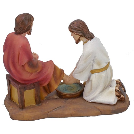 Lavanda dei piedi 3 pezzi cm 9 Statue Pasquali