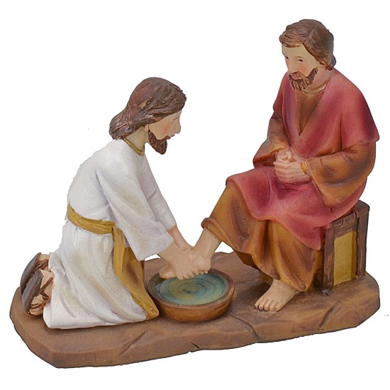 Lavanda dei piedi 3 pezzi cm 9 Statue Pasquali Mondo Presepi