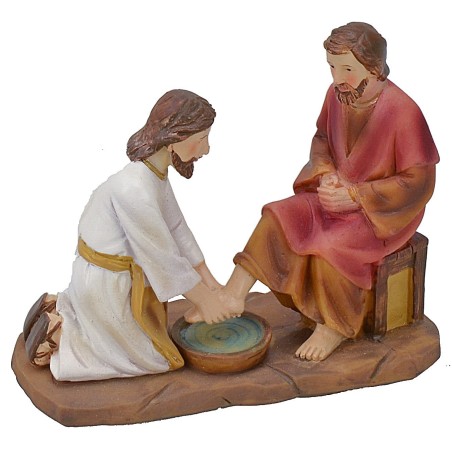 Lavanda dei piedi 3 pezzi cm 9 Statue Pasquali