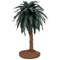 Palma con hojas moldeables h 35 cm base, abierta, altura 2