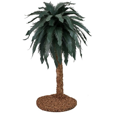 Palm tree with malleable leaves h 35 cm base, palm, open