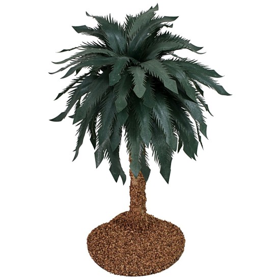 Palma con hojas moldeables h 35 cm base, abierta, altura