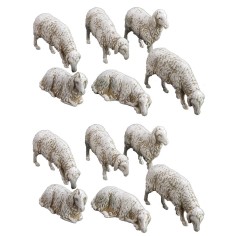 Set 12 pecore Landi per figure cm 10 Mondo Presepi 2
