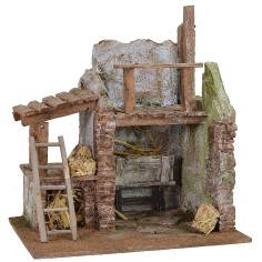 Fienile con mangiatoia cm 20X14,5X21,5 h 2