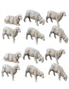 Set 12 pecore per statue cm 6 Landi Moranduzzo Mondo Presepi