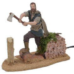 Boscaiolo 15 cm Oliver in movimento Mondo Presepi