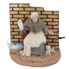 Filatrice serie 15 cm Oliver in movimento Mondo Presepi