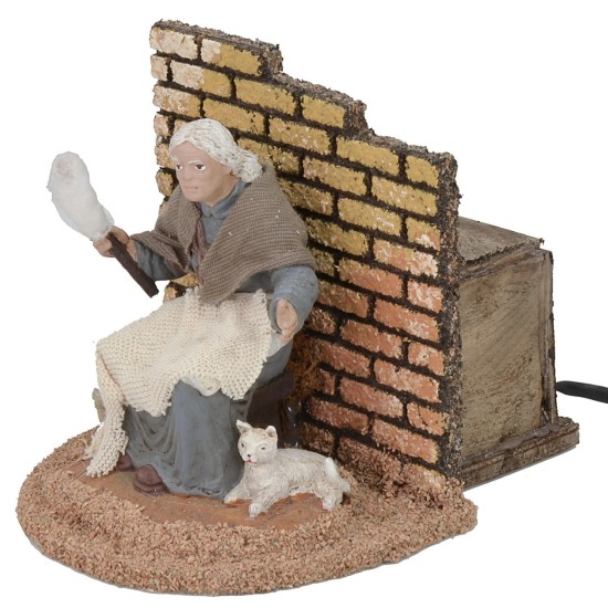 Filatrice serie 15 cm Oliver in movimento Mondo Presepi