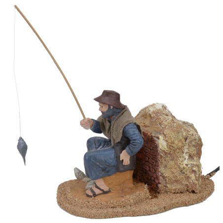 Pescador serie 15 cm Oliver en movimiento Mundo Pesebres