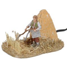 Campesino que siega en movimiento 10 cm Landi Moranduzzo 2