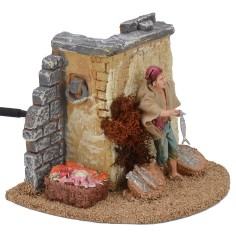 Pescivendolo in movimento 10 cm Landi Moranduzzo 2