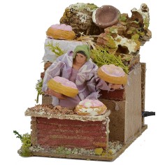 Venditrice di uova in movimento Mondo Presepi