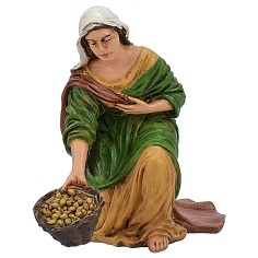 Donna con cesto serie 13 cm Pigini Mondo Presepi