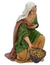 Mujer con cesta serie 13 cm Pigini Mondo Presepi