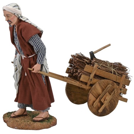 Uomo con carretto 30 cm Pigini Mondo Presepi