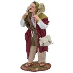 Pastore con agnello in spalle 30 cm Pigini 2