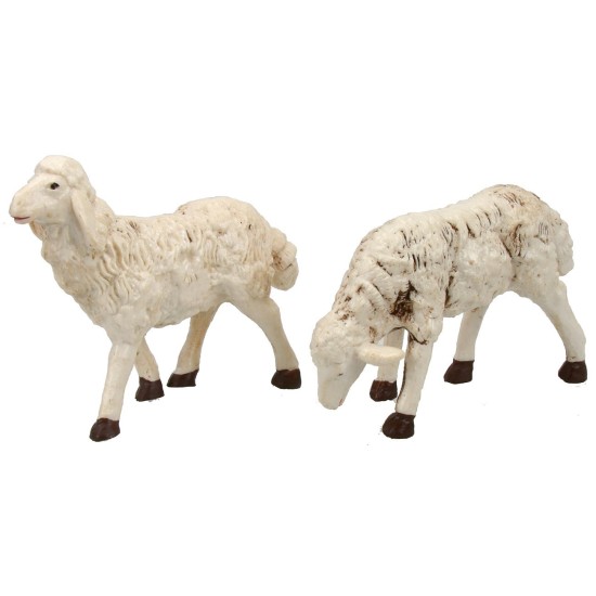 Set 4 pecore patinate per statue 20 cm