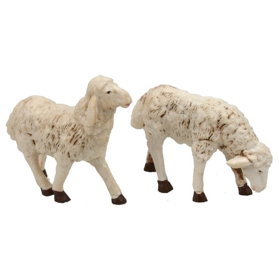 Set 4 pecore patinate per statue 20 cm