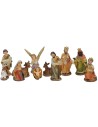 Set Natività 11 soggetti 5 cm in resina per Presepe