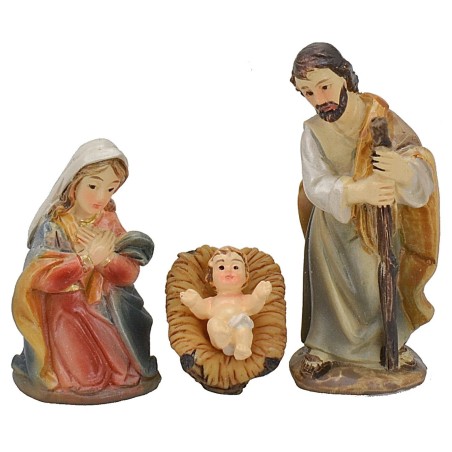 Set Natività 11 soggetti 5 cm in resina per Presepe