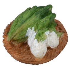 Cestino con verdura in resina ø 3 cm Mondo Presepi