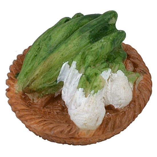 Cestino con verdura in resina ø 3 cm