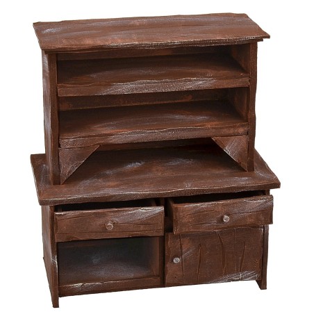 Credenza in legno antichizzato cm 9x5x11 h
