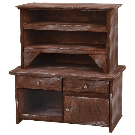 Aparador de madera envejecida cm 25x14x30 h Mondo Presepi