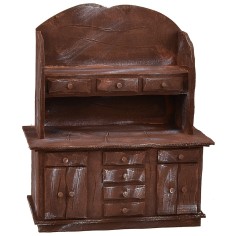 Credenza in legno antichizzato cm 25,5x13,5x32,2 h