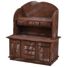 Credenza in legno antichizzato cm 25,5x13,5x32,2 h Mondo Presepi 2