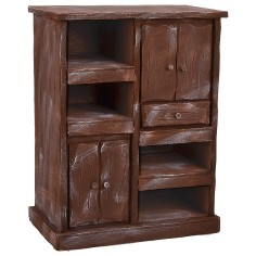 Kitchen cabinet in antiqued wood cm 24,5x14,5x31,5 h 2