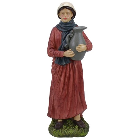 Donna con brocca in resina serie 40 cm