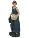 Donna con secchio in resina 30 cm