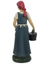 Donna con secchio in resina 30 cm