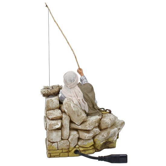 Giovane pescatore serie 30 cm in movimento Pigini