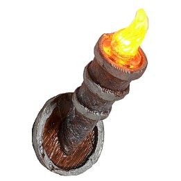Antorcha h 4,7 cm parpadeante con led amarillo 12 v.