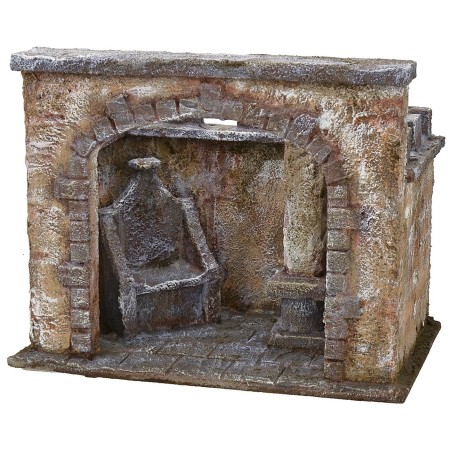 Ambientazione flagellazione di Cristo al tribunale 25x15x20 h