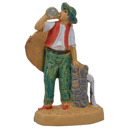 Cm 4 pastore alla fontana Mondo Presepi