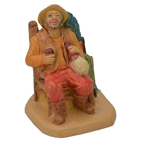 Bevedor sentado serie 8 cm Mundo Pesebres