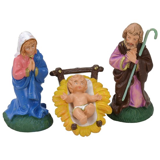 8 Cm Nativity set 3 pcs pvc