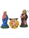 Cm 8 Natividad set de 3 piezas en PVC Mundo Pesebres