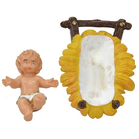 Cm 8 Natività set 3 pz in pvc Mondo Presepi