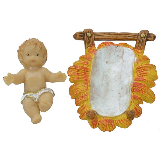 Conjunto de Natividad de 8 cm lux de 3 piezas en PVC