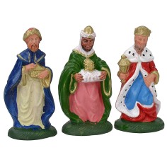 Cm 8 Conjunto de tres Reyes Magos Mundo Pesebres